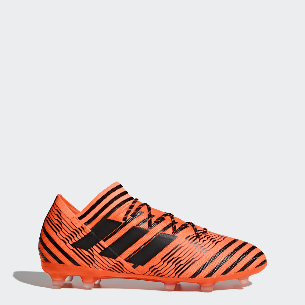 Adidas Nemeziz 17.2 Firm Ground - ποδοσφαιρικα παπουτσια ανδρικα - Πορτοκαλι/Μαυρα/Κοκκινα,Μέγεθος: